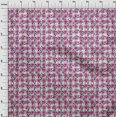 thumbnail image 4 of oneOone Cotton Flex Fuschia Pink Fabric Checks Heart & Sewing Craft Projects Fabric Prints By Yard 40 Inch Wide, 4 of 4