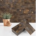 thumbnail image 1 of StyloVue 4 Pieces Peel and Stick Backsplash for Kitchen, 3" x 6" PVC Subway Tile 2024 Upgraded Rust Slate Backsplash Stick on Tile Elevate Kitchen, Bathroom, Fireplace,RV, 1 of 8