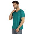 thumbnail image 2 of Inkmeso T-Shirt de Base à Col en V pour Homme, Manches Courtes, Uni, Coupe Régulière, en Coton, 2 of 7