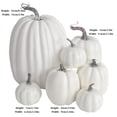 thumbnail image 3 of ABPWLY Halloween Decorative Pumpkin Model - Realistic Looking Simulation Ornament Good for Party Decorations Display Props Spooky Season Piece 7pc Clearance Christmas Canada Days House Decor, 3 of 6