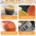 thumbnail image 3 of 12PCS 4.5 OZ Small Dessert Bowls, Small Plastic Bowls,Unbreakable Wheat Straw Dipping Bowls, Mini Prep Bowls for Salsa, Side Dishes, Snacks, Fruit, Desserts, Appetizers, 3 of 7