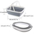 thumbnail image 5 of Oval Collapsible Plastic Laundry Basket, Oval Plastic Collapsible Laundry Basket, Oval Collapsible Laundry Basket, For Shopping Basket, Fruit Basket, Laundry Basket, 5 of 5