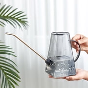 EDHITNR Long Spout Watering Can Plastic Garden Watering Bottle, Portable Household Watering Pot for Indoor Outdoor Flowers, Gray