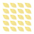 thumbnail image 1 of Unique Bargains Leaf Pendants, 20 Pack Metal Tree Leaf Beads Bulk Leaves Charm Mesh for Jewelry Making Style 5, Golden, 1 of 7