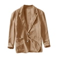 thumbnail image 3 of Blazer pour Femmes, Veste Décontractée Unie à Manches Longues, Manteau de Travail en Polyester à devant Ouvert, Longueur Régulière, 3 of 3