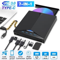 7 in 1 USB 3.0 Multi-function External CD/DVD Drive - Type-C CD