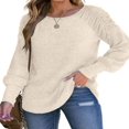 thumbnail image 1 of Stylish and Warm Women‘s Pullover with Ruched Detailing, 1 of 5
