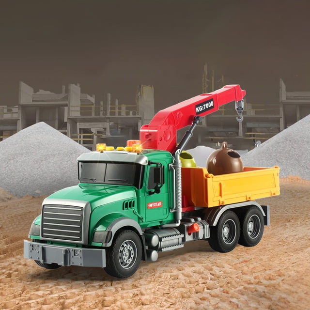 Learning & Education Toys,Handheld Games for Kids Electronics,Children's Engineering Car Toy Car Cleaning Rubbish Truck Self Loading and Unloading Bins Children's Toys for Boys and Girls Gifts