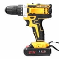 thumbnail image 3 of TFixol 21V Cordless Electric Drill with Adjustable Speed, Torque & Rotation, Built-in LED Light, Cooling System, 2 Batteries & Charger, Ideal for DIY & Home Use, 3 of 6