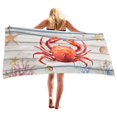 thumbnail image 4 of RKSTN Beach Towel Microfiber Beach Towel Super Lightweight Colorful Bath Towel Sandproof Beach Blanket Multi-Purpose Towel For Travel Swimming Pool 30x60 Inch Beach Blanket, 4 of 4
