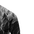 thumbnail image 4 of XZNGL Flame Print Round Neck Long Sleeve Mens Tshirt, 4 of 9