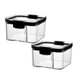 thumbnail image 1 of Oleegame 2PC Produce Storage Kitchen Storage Box Sealed Food Preservation Plastic Preservation Container Storage Tank Grains Sealed Can, 1 of 3