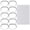 Assorted Color, variant on MasteelfCA 110pcs Cheese Mold Stainless Steel Mold Home Cake Chocolate Mould Creative Baking Tool (10pcs Mold, 100pcs Surrounding Edge)