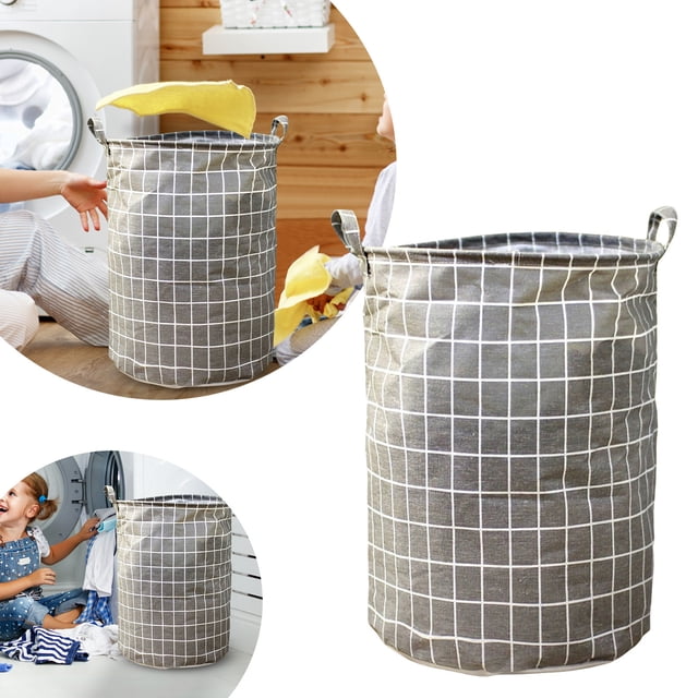 Hearth & Gear Patterned Linen Laundry Hamper Without Lid Large Open Top Stylish And Breathable Fabric For Bedroom Or Bathroom Easy And Durable Design Basketball Laundry Hamper Laundry Hamper with And