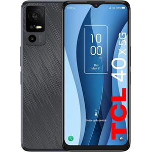 Restauré TCL 40 X 5G Téléphone cellulaire non verrouillé, 5G Android 13, 5000 mAh Téléphone intelligent, 50MP Caméra principale, 6.56 Téléphone portable de pouce, 64GB ROM jusqu'à 1TB avec Micro SD Carte, version américaine - Rénovés