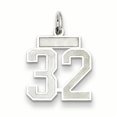 thumbnail image 1 of Pendentif Breloque en Argent Sterling 925 Numéro 32, 1 of 6