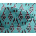 thumbnail image 4 of oneOone Viscose Chiffon Fabric Argyle Style Ikat Decor Fabric Printed BTY 42 Inch Wide, 4 of 4