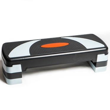 PRISP Adjustable Aerobic Stepper 78cm, 3 Levels (4''/6''/8'') Exercise Step Platform for Home Gym and Fitness Training