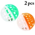 thumbnail image 2 of 2PCS Christmas Pet Playing Ball Plastic Bell Design Cat Toy Ball Kitten Toy, 2 of 10