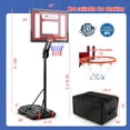 thumbnail image 3 of Système de Panier de Basketball Portable Goplus 3,5 Pi-8,5 Pi Réglable avec Sac de Lest Roues Extérieur, 3 of 10