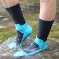thumbnail image 2 of Mightlink 1 Pair Waterproof Socks Elastic Breathable Mid-Tube Soft Socks Foot Protection Windproof Winter Hiking Wading Riding Skiing Socks for Outdoor Sports, 2 of 7
