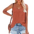 thumbnail image 2 of Yuyuzo Camisoles Débardeurs pour Femmes Sans Manches Hauts de Sortie Encolure Carrée Camis Décontractés Amples T-Shirts Tees, 2 of 7