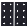 thumbnail image 2 of Planche de Joint à 8 Trous, Alliage d'Aluminium Résistance à la Corrosion 2 Pcs Plaque de Joint Rectangulaire pour Commodes, 2 of 7