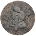 thumbnail image 1 of Angelo Décor Pierre de gué bouddha au repos de 12 pouces de diamètre, 1 of 2