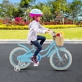 thumbnail image 4 of Gymax Vélo pour Enfants Rétro 18 Pieds' avec Guidon et Selle Réglables en Hauteur Bleu, 4 of 10