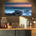 thumbnail image 1 of Plage Rocheuse et Vagues Blanches - Grande Impression sur Toile de Bord de Mer, 1 of 3