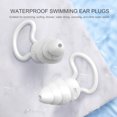 thumbnail image 3 of Bouchons d'Oreilles de Natation en Silicone Souple, Étanches et Réutilisables, Bouchons d'Oreilles de Natation pour Adultes, Réduction du Bruit, Bouchons d'Oreilles pour Dormir, Travail du Bois, Voyage, Douche, Bain, 3 of 6
