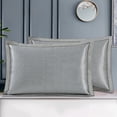 thumbnail image 5 of Fesfesfes Summer Ice Silk Pillowcase Cool Pillowcase Washable Cool Pillowcase Concise Queen Size Adult Pillowcase, 5 of 5