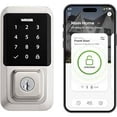 thumbnail image 1 of Weiser Halo Touchscreen Wi-Fi Smart Lock Keyless Entry Deadbolt, Alexa and Google Compatible, Satin Nickel, 1 of 1