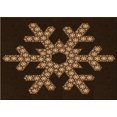 thumbnail image 1 of Ahgly Tapis Rectangulaire Lavable en Machine Intérieur Transitionnel Marron Sienne, 7 Pieds x 10 Pieds, 1 of 7