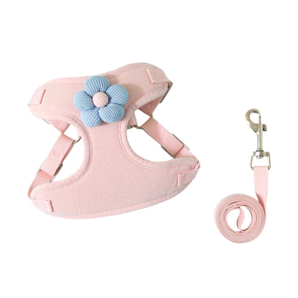 TIELUTT Puppy Harness & Leash Set Soft Mesh Padded Cat Harness Cute Dog Sweater Small Dogs Female Ruff Wear Leash Sunset Belly Bands for Dogs with Clip Puppy Sweaters for Medium Dogs Boys Small Chihua