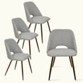 thumbnail image 1 of KOSSMAI Fabric Upholstered Dining Side Chairs, Gray (Set of 4), 1 of 9