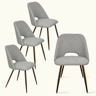 KOSSMAI Fabric Upholstered Dining Side Chairs, Modern, Kids, Olive (Set of 4)