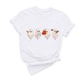 thumbnail image 2 of Cadeaux de la Saint-Valentin T-shirt Décontracté à Manches Courtes et Col Rond pour Femmes avec Imprimé Arbre de Noël, 2 of 6