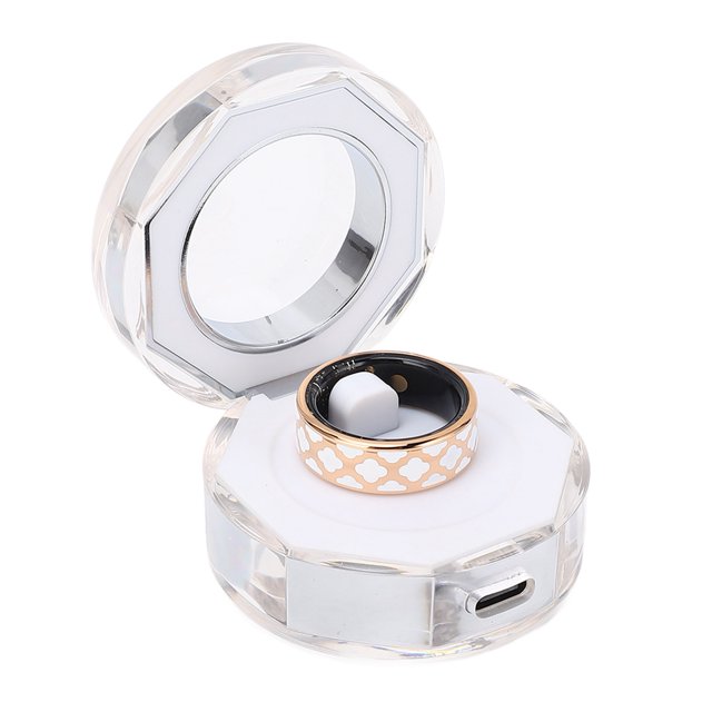 Stainless Steel Smart Ring, Smart Ring Multifunctional with Charging Case for Daily Use 7,8,9,10,11,12,13