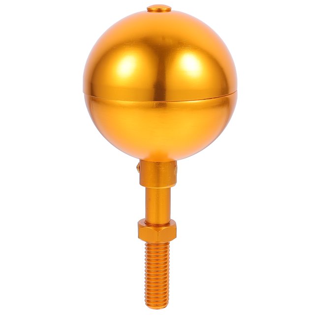 1Pc Drapeau d'Or Pole Ball Pratique Drapeau Pole Topper Utile Drapeau Pole Accessoire