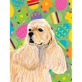thumbnail image 1 of Carolines Treasures SS4867CHF 28 x 40 In. Cocker Spaniel Easter Eggstravaganza Flag Canvas- House Size, 1 of 4