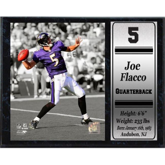 Encore Select 521-78 Plaque Stat 12 x 15 - Joe Flacco Baltimore Ravens