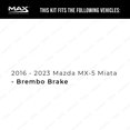 thumbnail image 2 of MAX Advanced Brakes - Brake Kit For 2016-2023 Mazda MX-5 Miata| Carbon Ceramic Brake Pad and Rotor Kit Front and Rear| Daily Driving OE Replacement Brake Rotors, 2 of 9