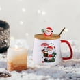 thumbnail image 4 of Coffee Mug Warmer Christmas Gift Warm Cup Insulation Milk Coffee Cup Santa Claus Ceramic Mug Gift Box Set Coffee Gift Set, 4 of 7