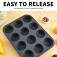 thumbnail image 4 of karymi New Colorful Grain 12 Mafen Cup Round Pudding Household Cake Baking Tool Summer Savings, 4 of 7