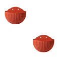 thumbnail image 1 of Youkk Easy To Install Double-layer Plastic Flowerpot For Walls Drainage Flower Pot Red 2Set, 1 of 6
