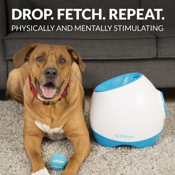 CHOK Too Automatic Dog Ball Launcher for Medium to Large Dogs Indoor/Outdoor Interactive Toy Machine Includes 3 Standard Size Tennis Balls