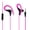 Rose Red, variant on Opolski 3.5mm Universal Ear Hook Wired Earphone Bass Stereo Sports Headphone with Mic