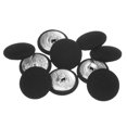thumbnail image 1 of Unique Bargains 10pcs 36L Fabric Cloth Covered Button 23mm Round Metal Shank Sewing Buttons for Suits Dress Blouses, Black, 1 of 5
