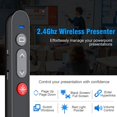 thumbnail image 2 of Jinsinto Presentation Clicker Wireless Presenter Remote Clicker for Powerpoint, USB Powerpoint Clicker with Laser Pointer, 2.4GHz Slide Advancer Powerpoint Remote PPT Clicker for Mac Wi, 2 of 5